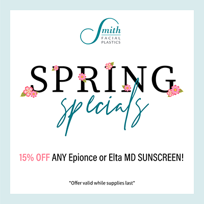 Spring 2022 Specials - 15% off Epionce or MD Sunscreen
