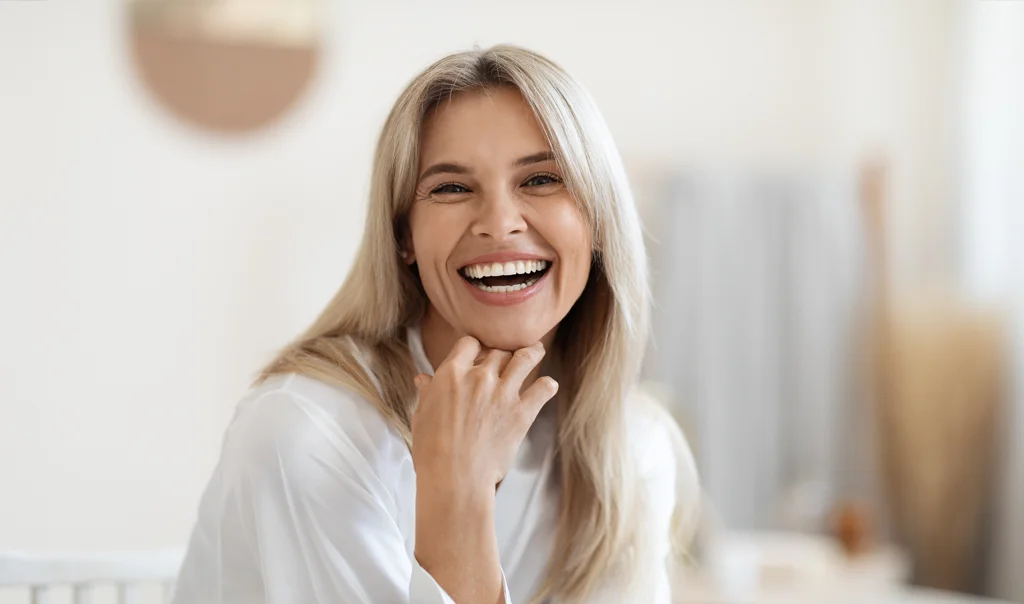 Woman laughing
